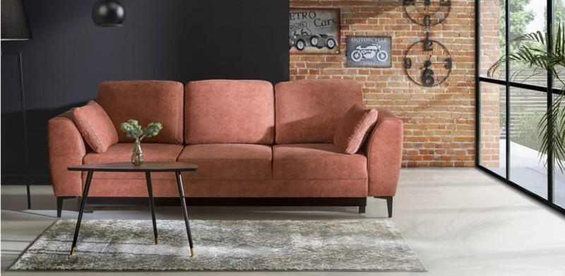 Kanapa IMPERIA Do Salonu Nowoczesny Czarna Noga Wysoka jakość