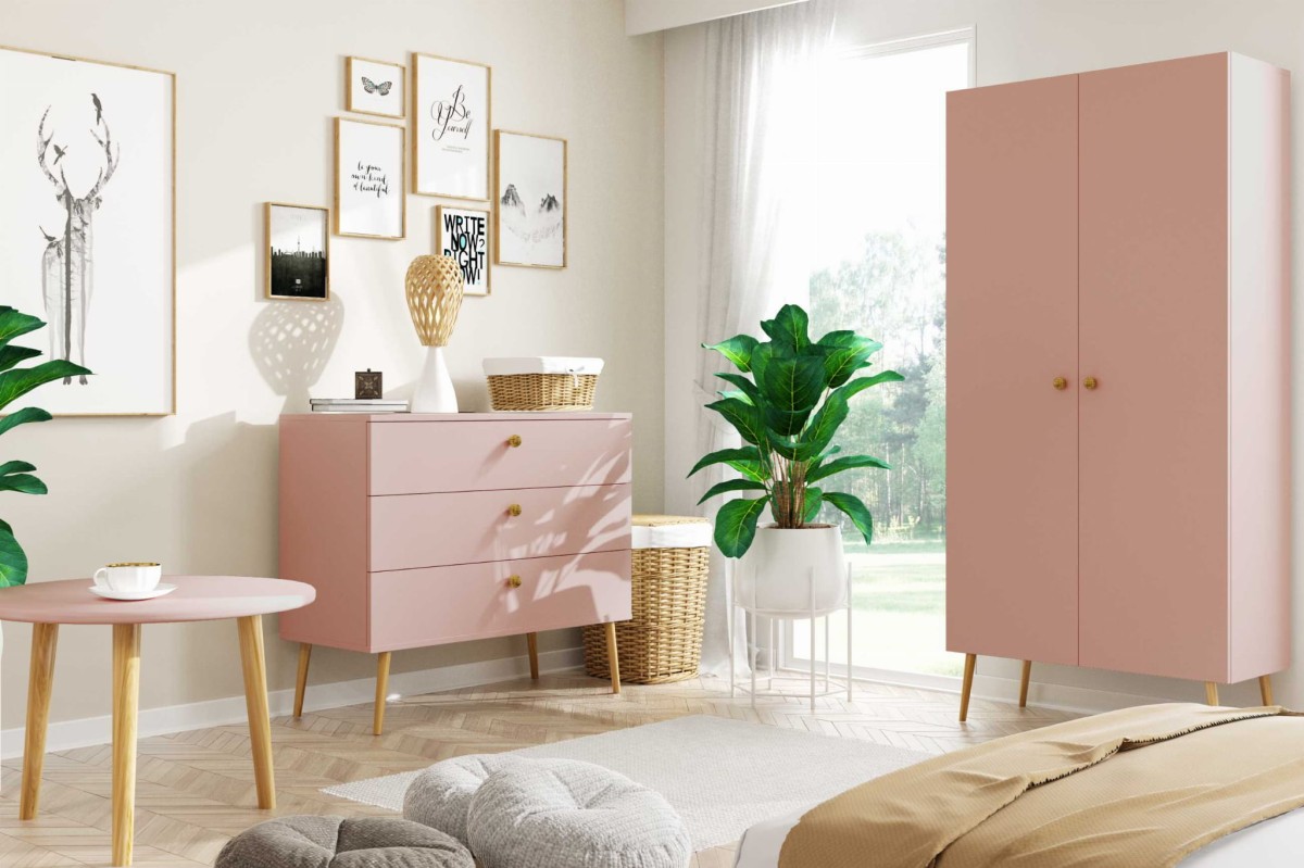 Meble BALI Do Salonu Pokoju W Stylu Skandynawskim BOHO Róż Naturalny Wysokie Drewniane Nóżki Oryginalne Uchwyty Jutowe Nowoczesne Kremowe.jpg