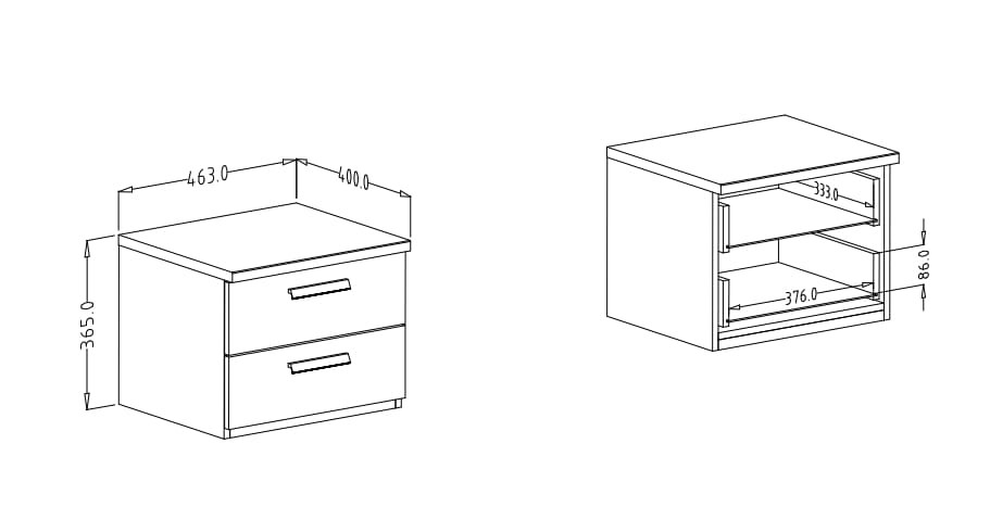 Sypialnia SIGMA Dąb flagstaf z miedzianą nitką / Czarny supermat Helvetia Meble 24FWLI26 22 18 52 Meble Sypialnia Nowoczesne Tradycyjne Do Sypialni
