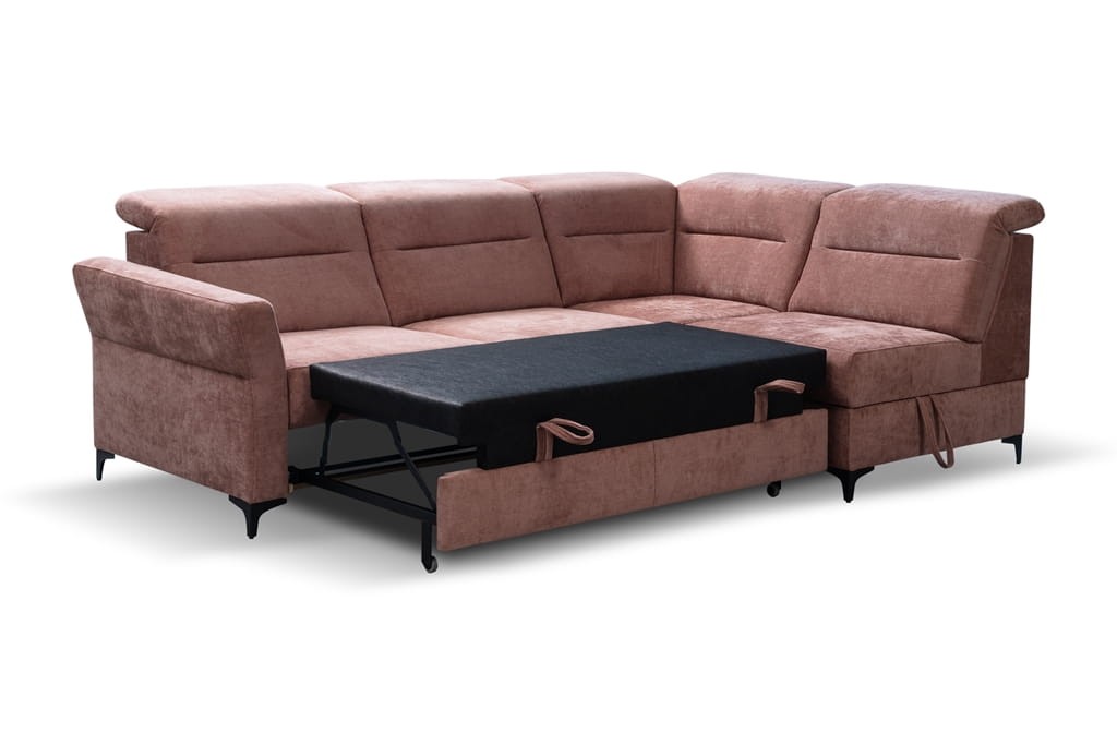 Narożnik DENVER Do Salonu Nowoczesna Wysoka jakość  Do Salonu Regulowany Zagłówek Pokoju Przeszycie Nowoczesny Wysokie Oparcie