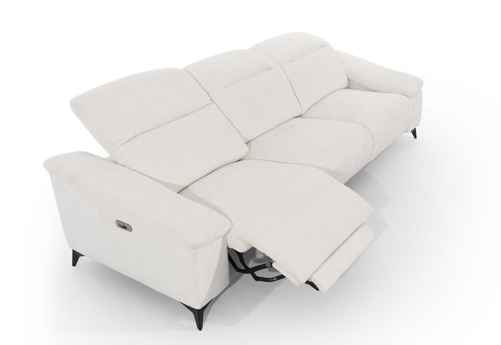 Zdjęcie Prezentujące Elektryczną Funkcję Relaks w Trzyosobowej Sofie GRAPPA