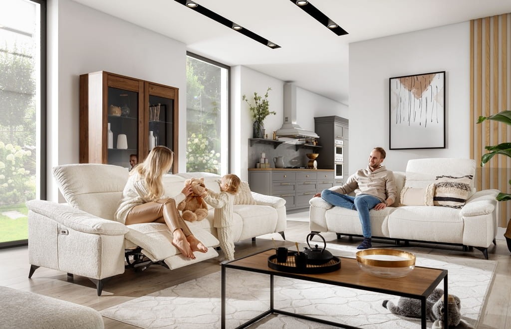 Dwuosobowa i Trzyosobowa Modułowa Sofa GRAPPA w Salonie