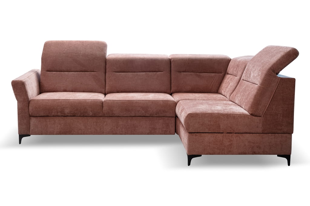 Narożnik DENVER PRAWY Do Salonu Nowoczesna Wysoka jakość  Do Salonu Regulowany Zagłówek Pokoju Przeszycie Nowoczesny Wysokie Oparcie