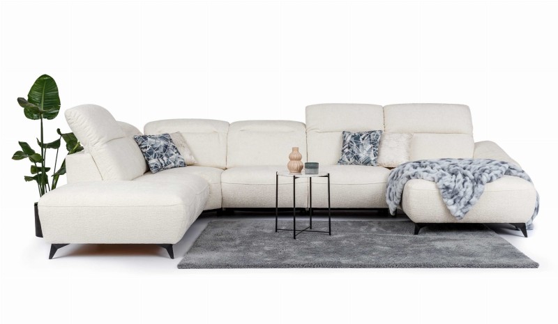 Lewostronny Modułowy Narożnik GRAPPA XL w Minimalistycznej Aranżacji