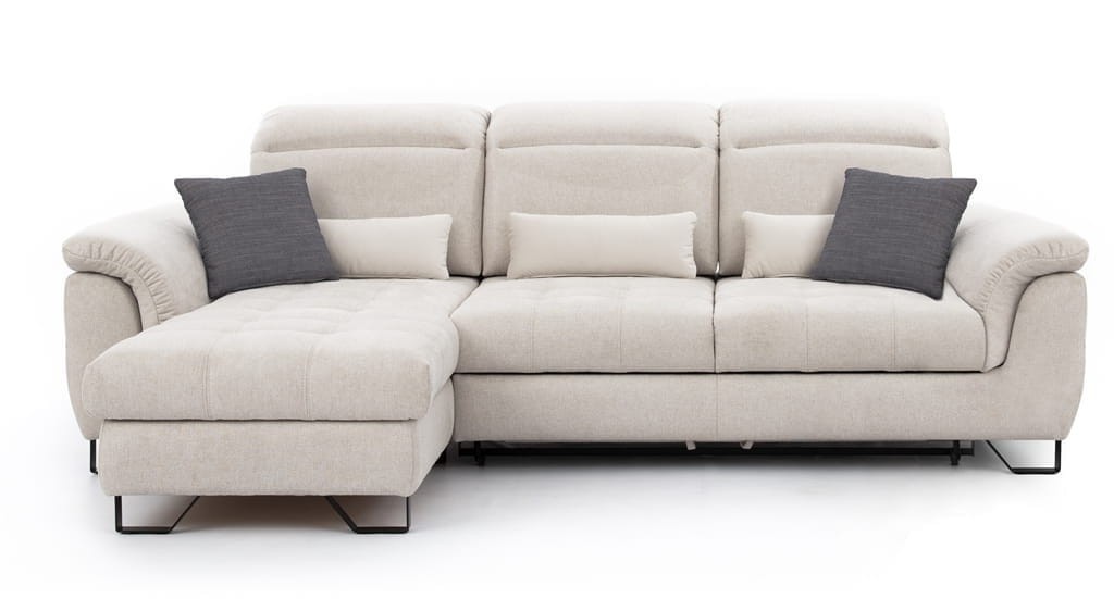 Lewostronny Narożnik GIOVANI MINI z Funkcją Spania i Pojemnikiem na Pościel