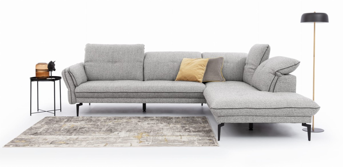 Prawostronny Narożnik MARBELLA Modułowy O+3B w Minimalistycznej Aranżacji