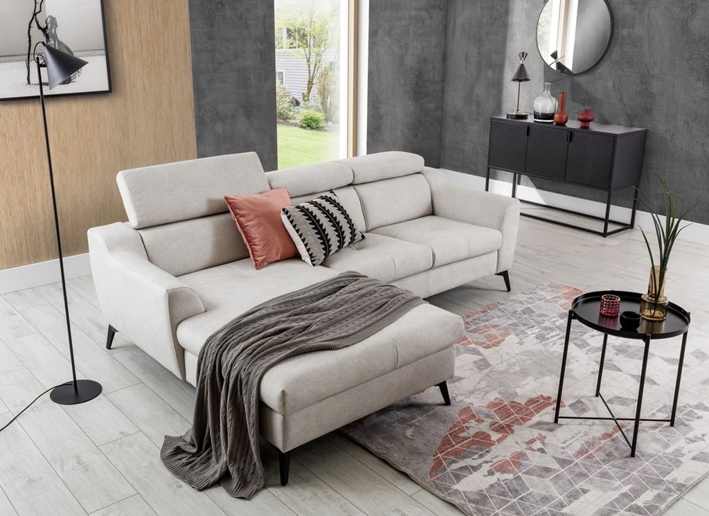 Narożnik PESCARA z Regulowanymi Zagłówkami do Salonu