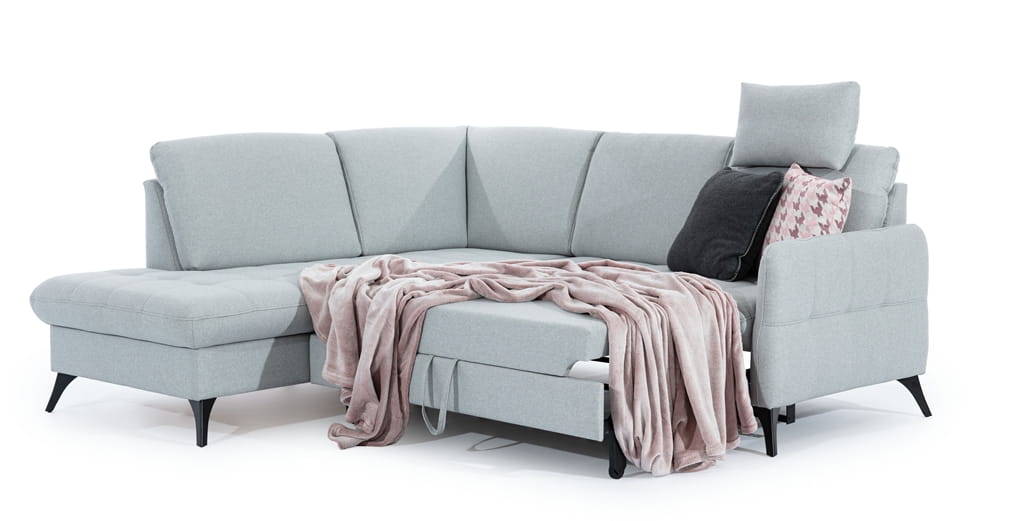 Narożnik 218 cm LUKKA 1 Zdjęcie Prezentujące Funkcję Spania