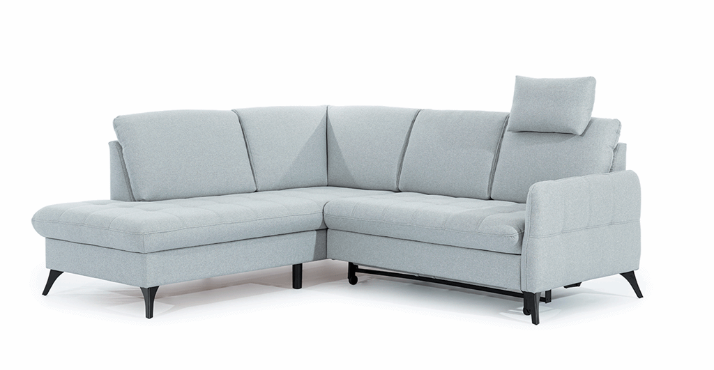 Narożnik 218 cm LUKKA 1 z Funkcją Spania oraz Pojemnikiem na Pościel