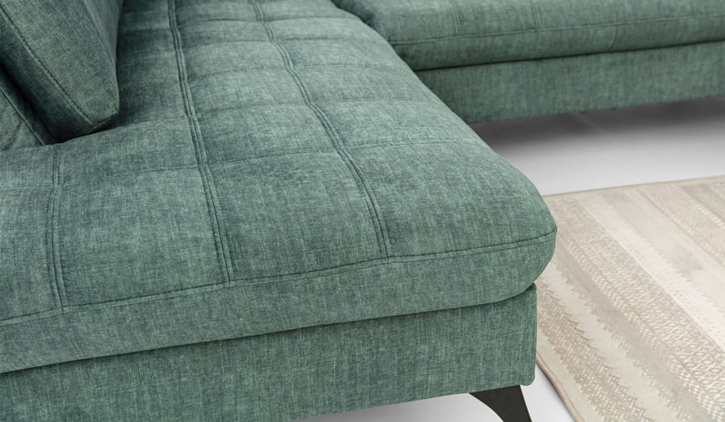 Nowoczesny Narożnik 300 cm LUKKA 3 Zdjęcie Prezentujące Tkaninę