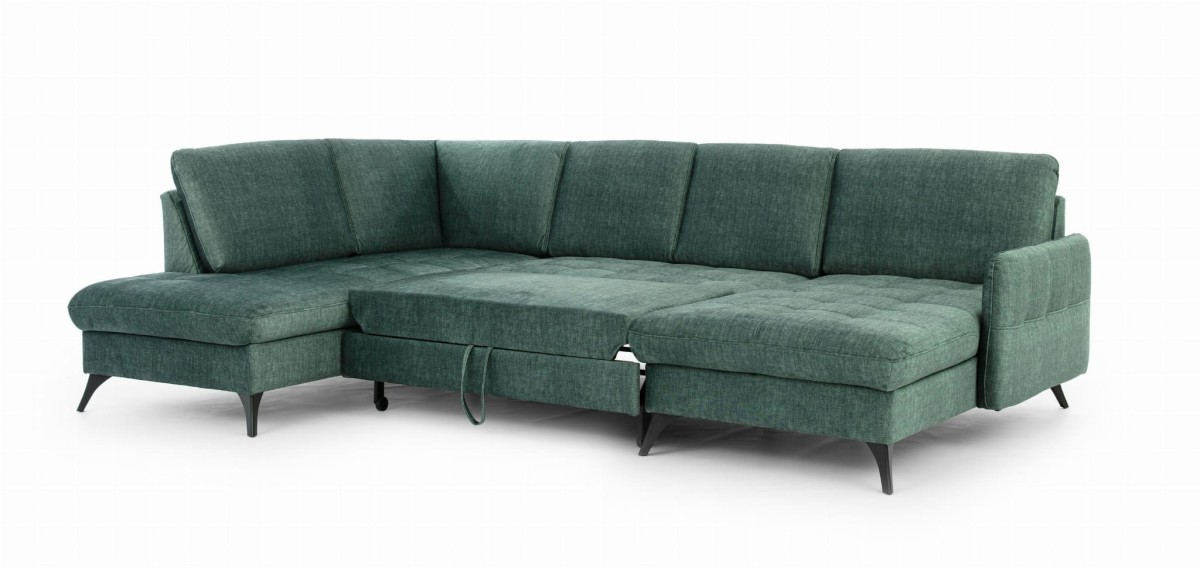 Wygodny Narożnik 330 cm LUKKA 4 z Rozłożoną Funkcją Spania