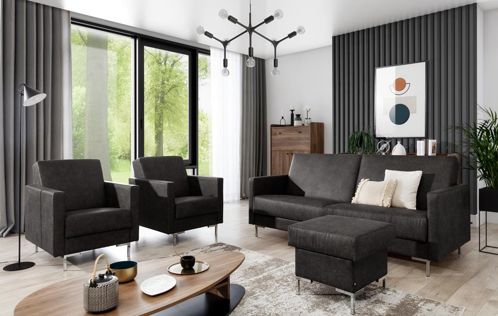 SOLVO A Manila dark grey Zestaw nóżki chrom.jpg