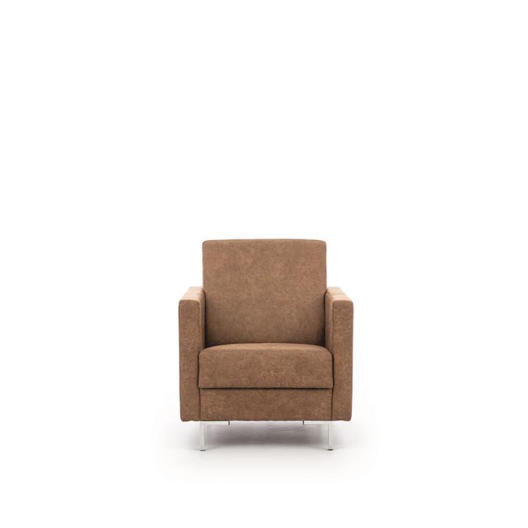 Fotel SOLVO A Do Salonu Pokoju Brązowy Manila Camel nóżki chrom_1.jpg