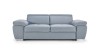 Dwuosobowa Szara Sofa 2 ROSSO 185 cm z Funkcją Spania do Salonu Widok od Przodu