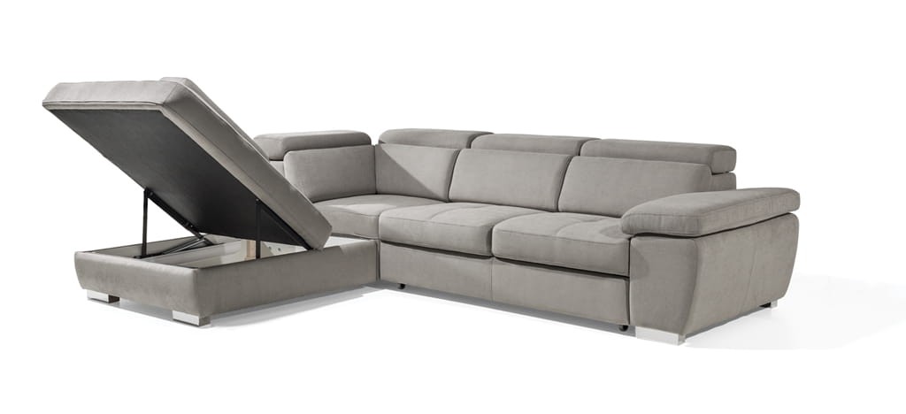 Zdjęcie Prezentujące Otwarty Pojemnik w Narożniku 1 ROSSO 286 cm