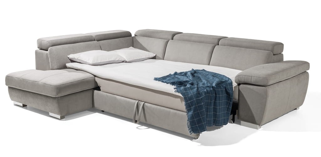 Narożnik 1 ROSSO 286 cm Zdjęcie Prezentujące Funkcję Spania