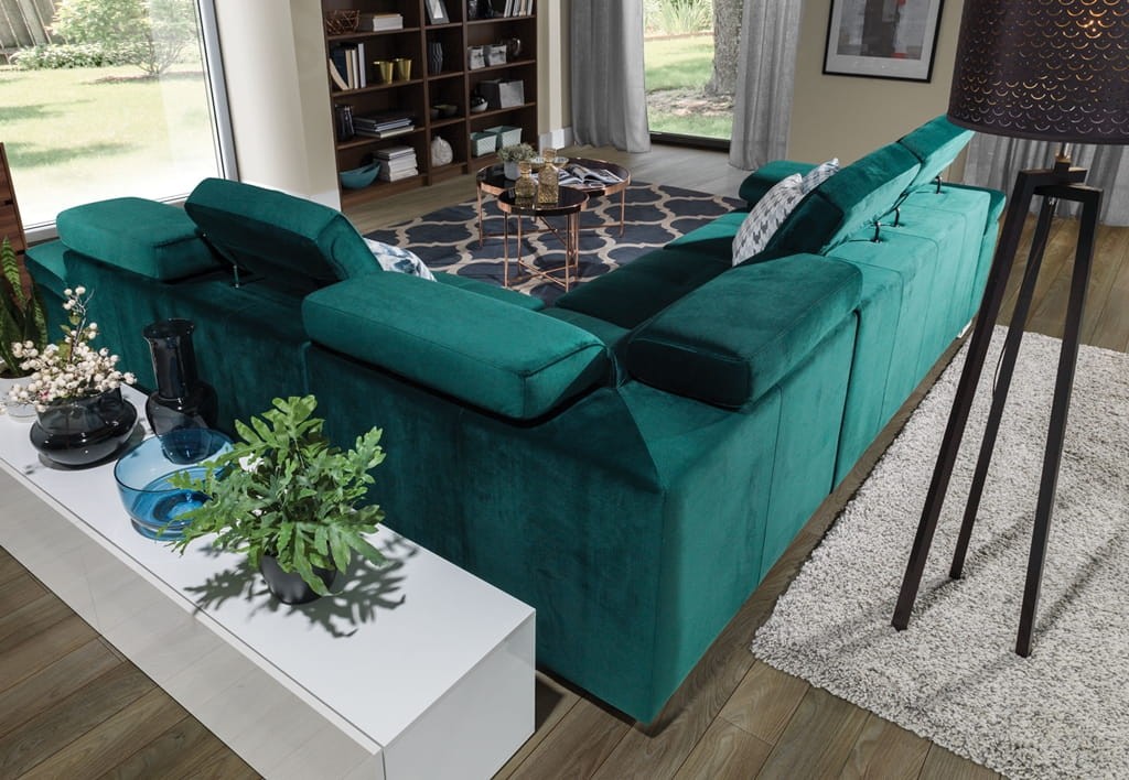 Zdjęcie Prezentujące Tył Narożnika 2 ROSSO 286 cm w Salonie