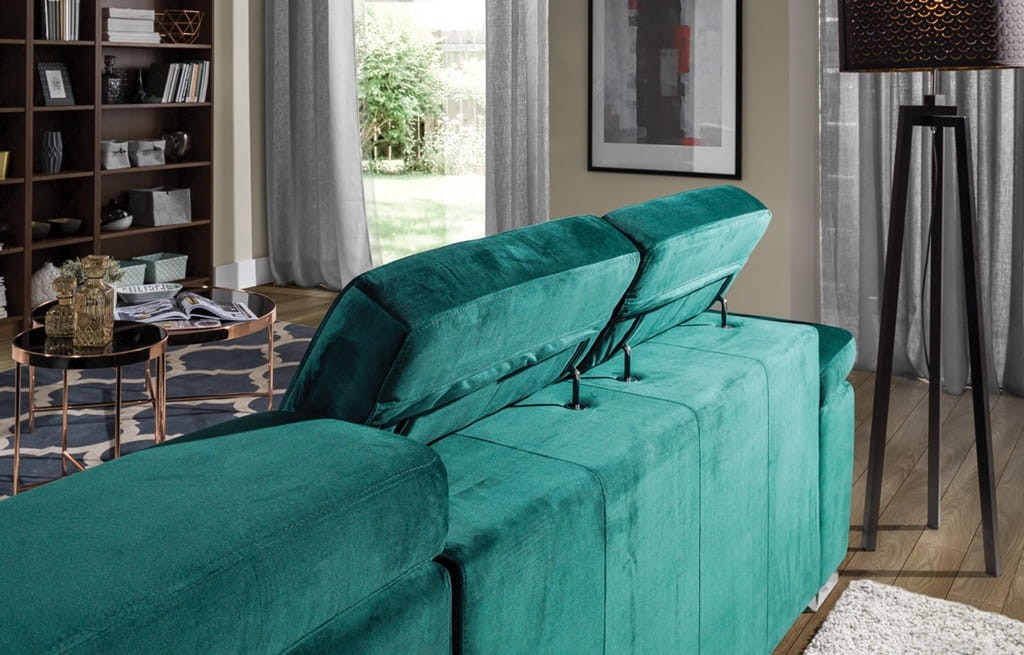 Zdjęcie Prezentujące Zagłówek w Narożniku 2 ROSSO 286 cm