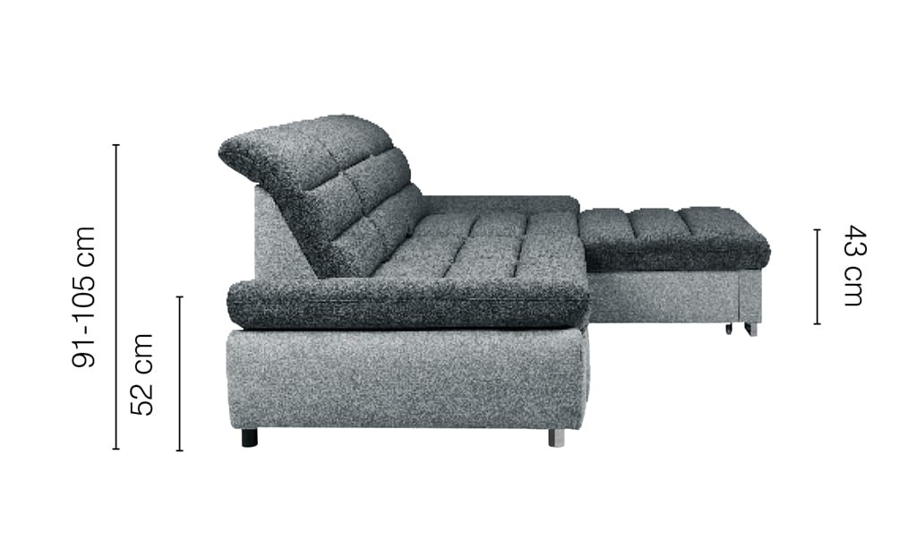 Zdjęcie Wymiarów Narożnik 1 ROMA 310 cm