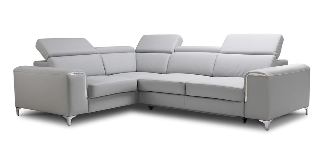 Lewostronny Narożnik 1 GENOVA 280 cm z Funkcją Spania i Pojemnikiem do Salonu