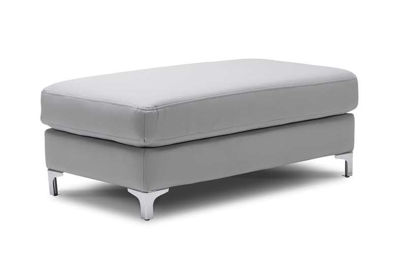 Pufa GENOVA 105 cm Duża Szara na Nóżkach do Salonu