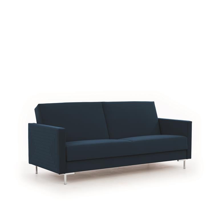 Wersalka SOLVO B Do Salonu Pokoju Granatowa  Modone 17038  nóżki chrom.jpg