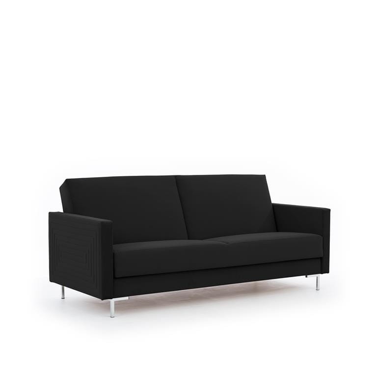 SOLVO WERSALKA B Do Salonu Pokoju Czarna Modone 17047 nóżki chrom.jpg