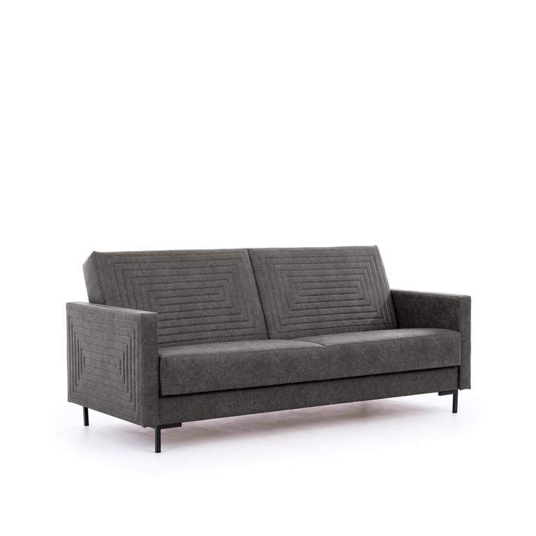 Wersalka SOLVO C Do Salonu Pokoju Ciemny Szary  Manila dark gray nóżki czarne.jpg