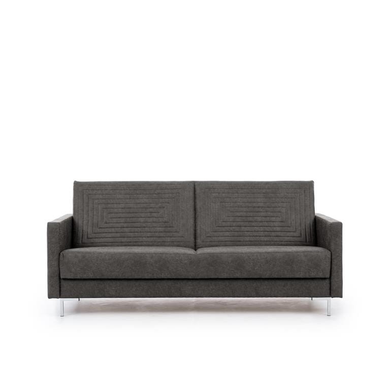 Wersalka SOLVO C Do Salonu Pokoju Ciemny Szary  Manila dark gray nóżki chrom.jpg