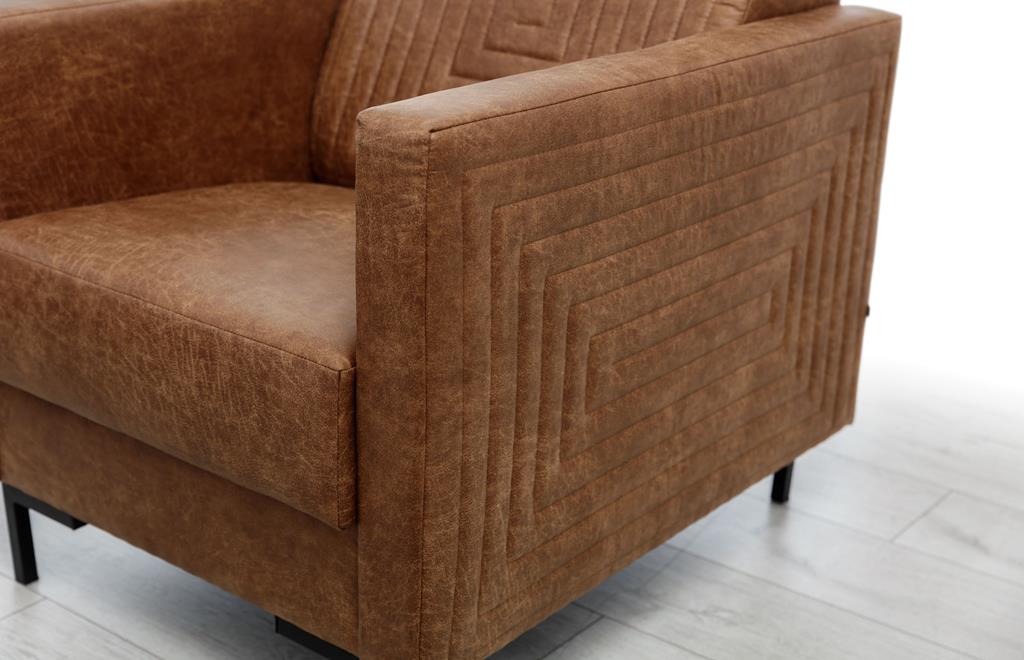 Fotel SOLVO C Do Salonu Pokoju Przeszycia Brązowy Manila camel nóżki czarne.jpg