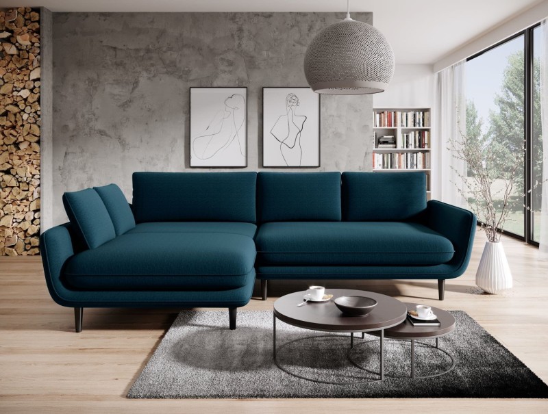 Narożnik Solano Tkanina Vogue 13 Welur Granatowa NIebieska Funkcja Codziennego Spania Pojemnik Do Salonu LEWY.jpg