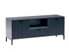 Szafka RTV STYLE 3 Szerokość 135 cm Kolor Granatowy Ryflowany Front a.jpg