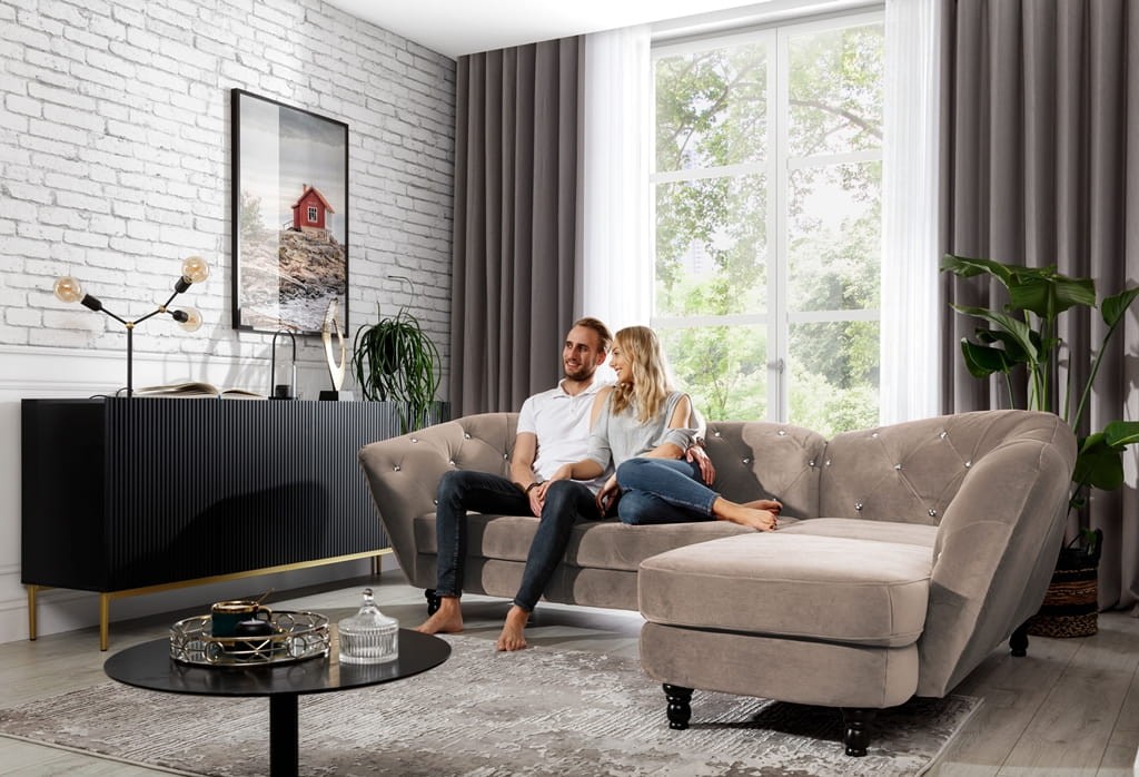 Wygodny Narożnik WENECJA 280 cm w Aranżacji Salonu