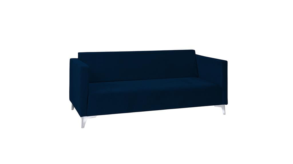 Sofa SZAFIR Do Salonu Pokoju Trzyosobowa granatowa Solo 263 nóżki - chrom.jpg