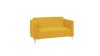 Sofa SZAFIR Do Salonu Pokoju Dwuosobowa żółta Solo 257 nóżki  - chrom.jpg