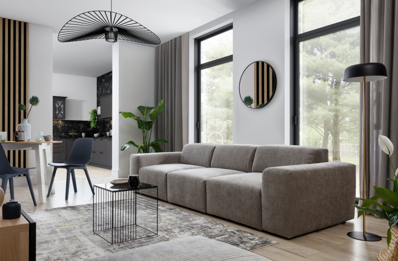 Trzyosobowa Sofa ZEUS 285 cm Modułowa w Salonie