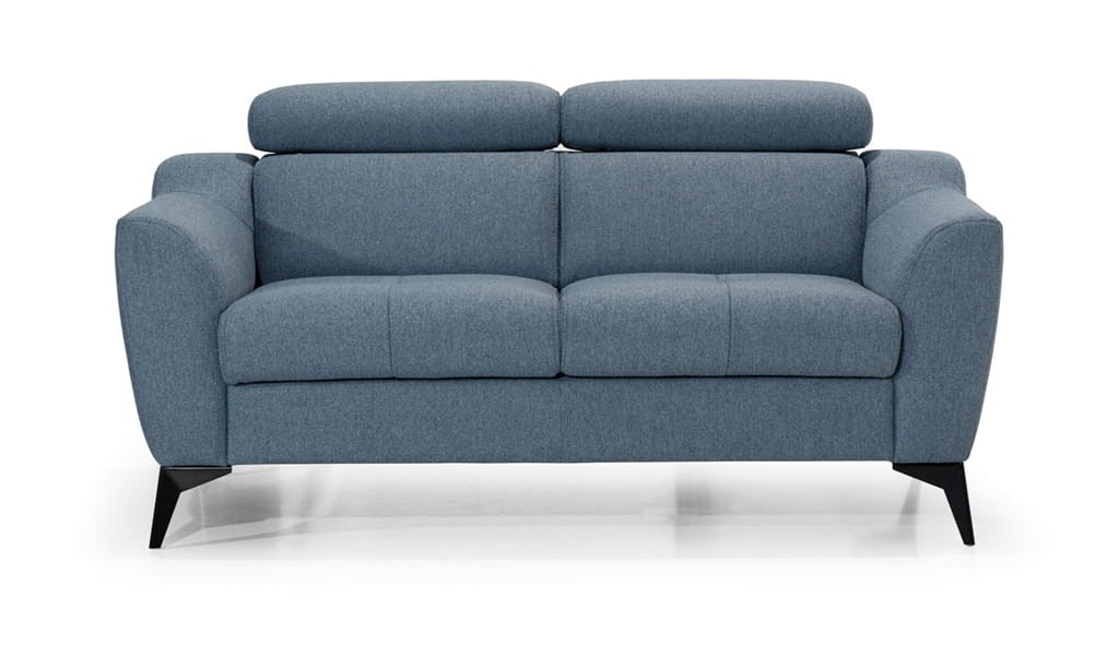 Trzyosobowa Sofa PESCARA 221 cm z Regulowanymi Zagłówkami do Salonu