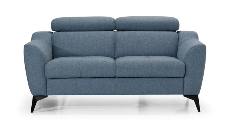Trzyosobowa Sofa PESCARA 221 cm z Regulowanymi Zagłówkami do Salonu