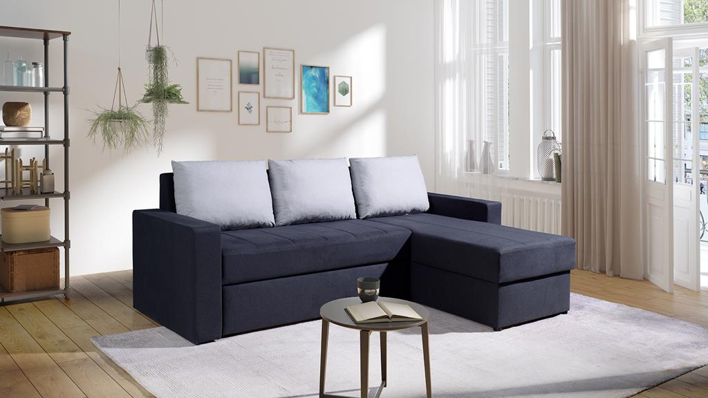 Narożnik DOMINO Do Salonu Pokoju Funkcja Spania Grafitowo - szary Cashmere 22/17.jpg