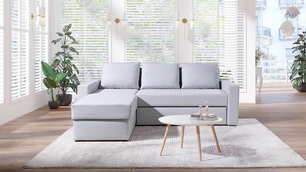 Narożnik DOMINO Do Salonu Pokoju Funkcja Spania Szary Cashmere 17.jpg