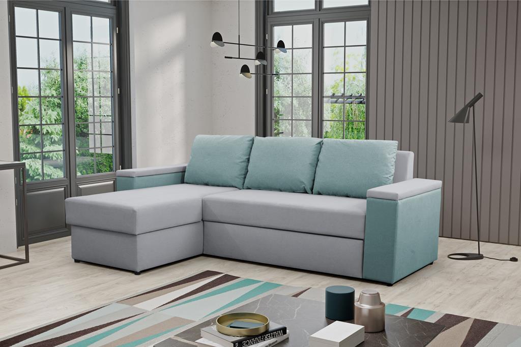 Narożnik HEROS Do Salonu Pokoju Funkcja Spania Caldo 16/14