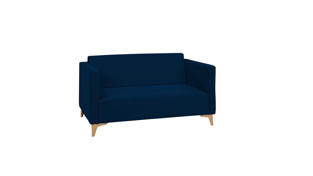 Sofa SZAFIR Do Salonu Pokoju Dwuosobowa granatowa Solo 263 nóżki  - dąb.jpg