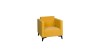 Fotel SZAFIR Do Salonu Pokoju  żółty Solo 257 nóżki   - czarny połysk.jpg
