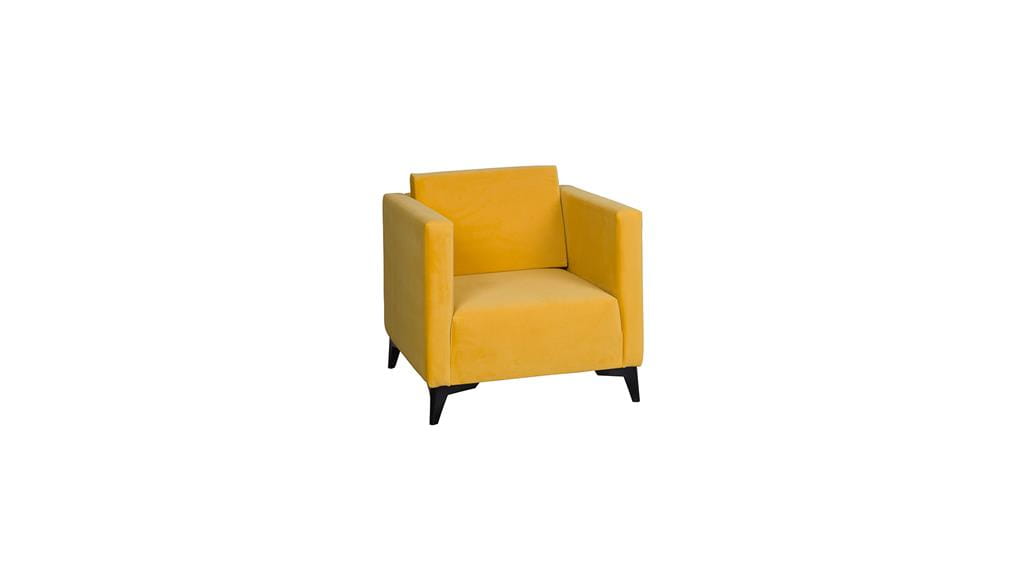 Fotel SZAFIR Do Salonu Pokoju żółty Solo 257 nóżki- czarny połysk.jpg