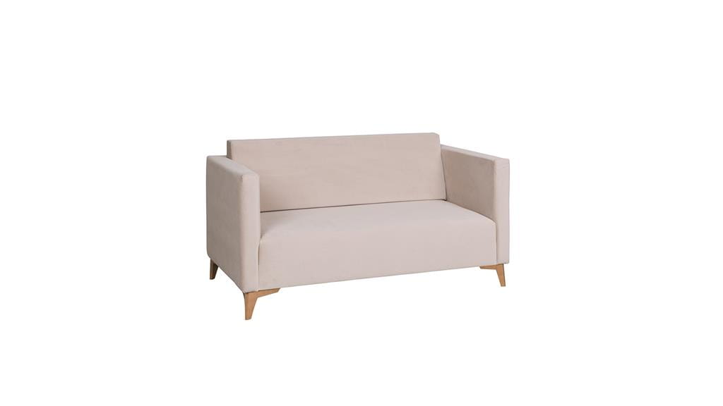 Sofa SZAFIR Do Salonu Pokoju Dwuosobowa beżowa Solo 251 nóżki - dąb.jpg