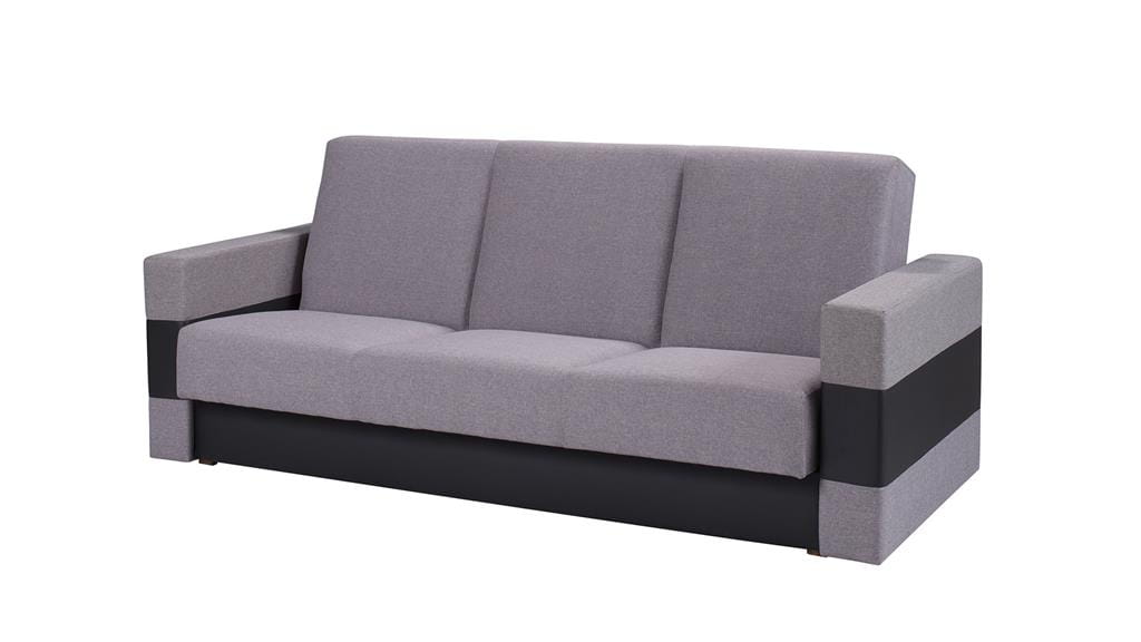 Wersalka GORDIA Do Salonu Pokoju Funkcja Spania Pojemnik na pościel Szara Lux 05/Soft 11