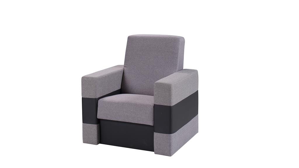 Fotel GORDIA Do Salonu Pokoju Szary Lux 05/Soft 11