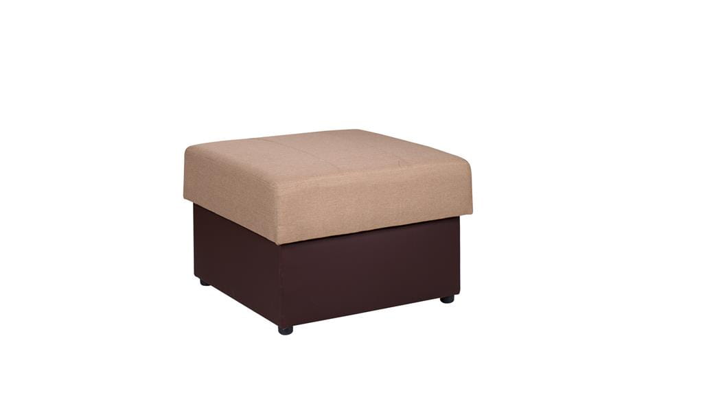 Pufa GORDIA Do Salonu Pokoju Pojemnik Brązowy Lux 02/Soft 66