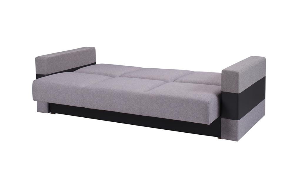 Wersalka GORDIA Do Salonu Pokoju Funkcja Spania Pojemnik na pościel Szara Lux 05/Soft 11