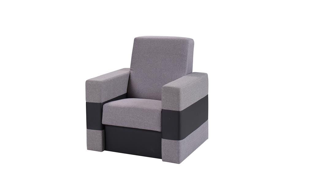 Fotel GORDIA Do Salonu Pokoju Szary Lux 05/Soft 11